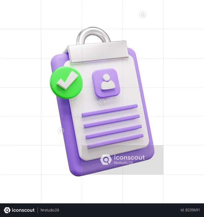 Approved Cv  3D Icon