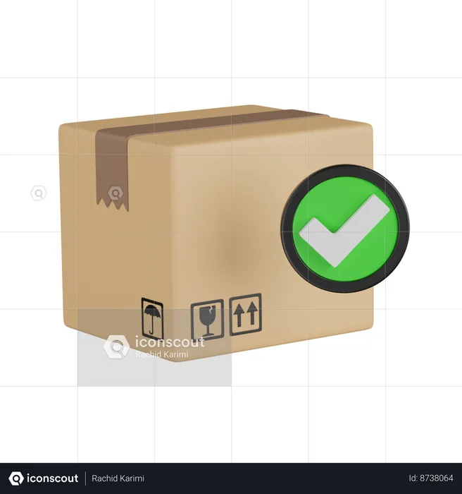 Approved Delivery  3D Icon
