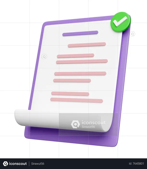 Approved Document  3D Icon