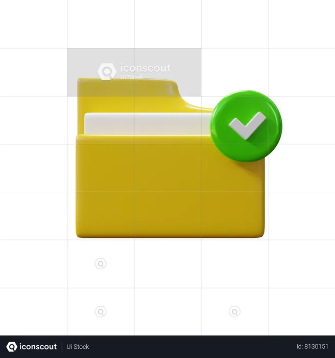 Approved Folder  3D Icon