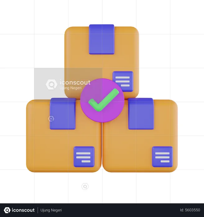 Approved Package  3D Icon