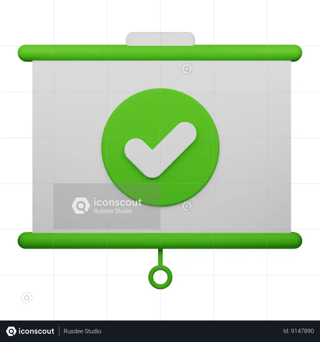 Approved Presentation  3D Icon