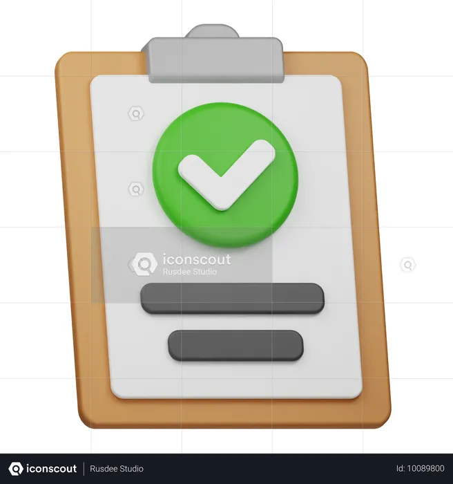 Approved Report  3D Icon