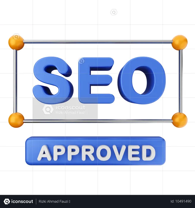 Approved Seo  3D Icon