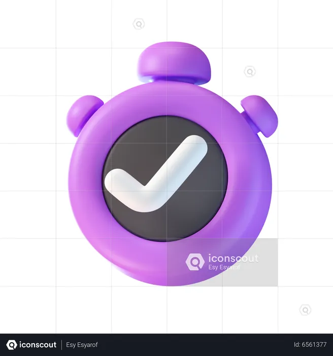 Approved Time  3D Icon