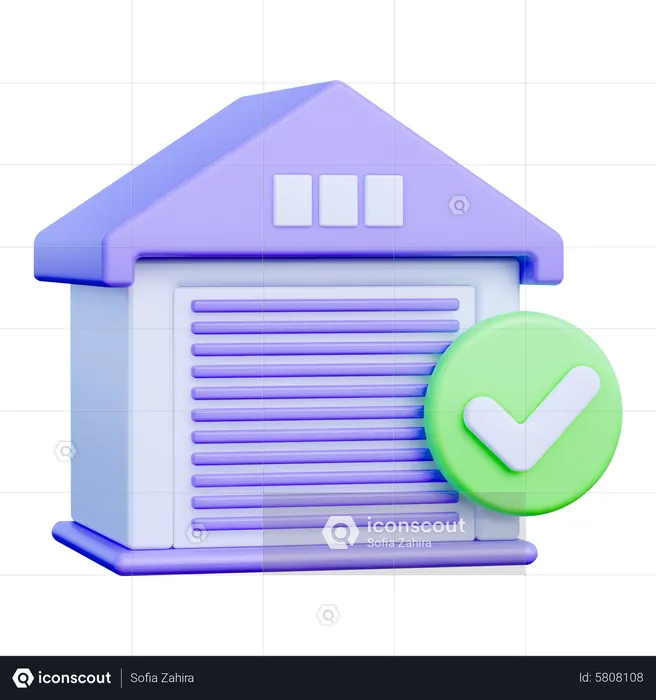 Approved Warehouse  3D Icon