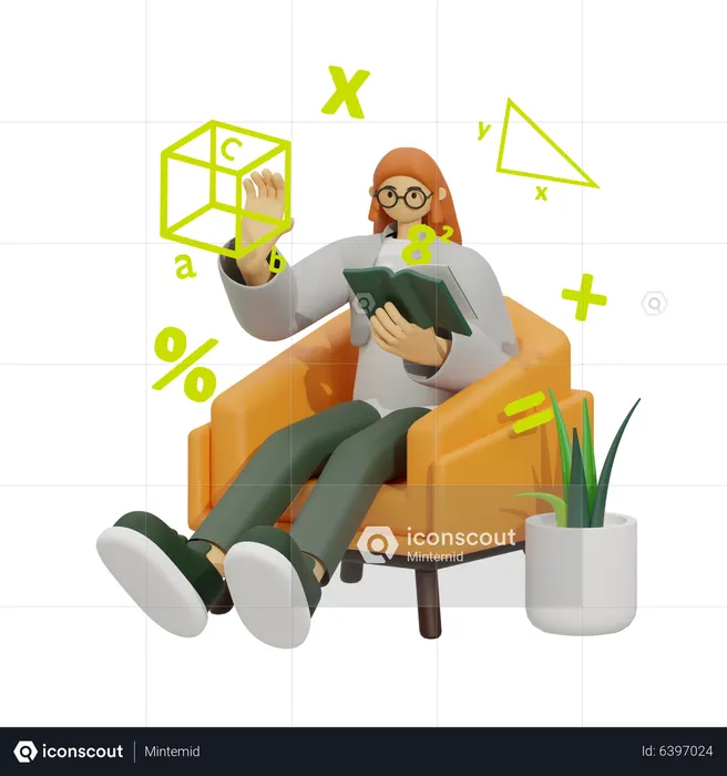Aprendendo matemática  3D Icon