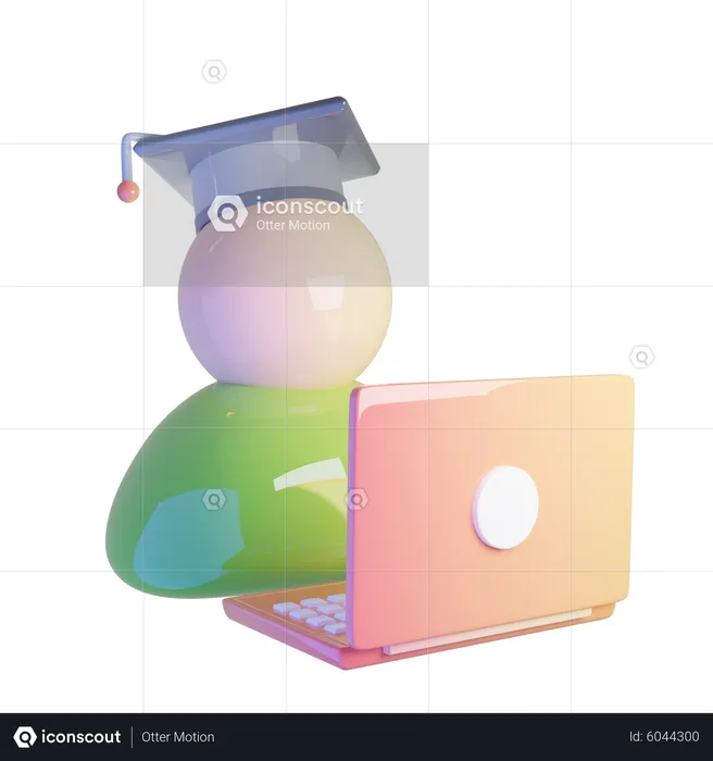 Aprendizagem do usuário  3D Icon