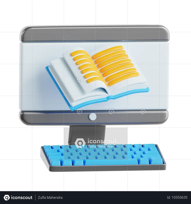 Aprendizagem online  3D Icon