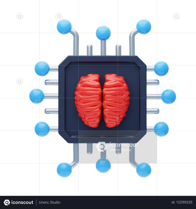 Aprendizaje automático  3D Icon