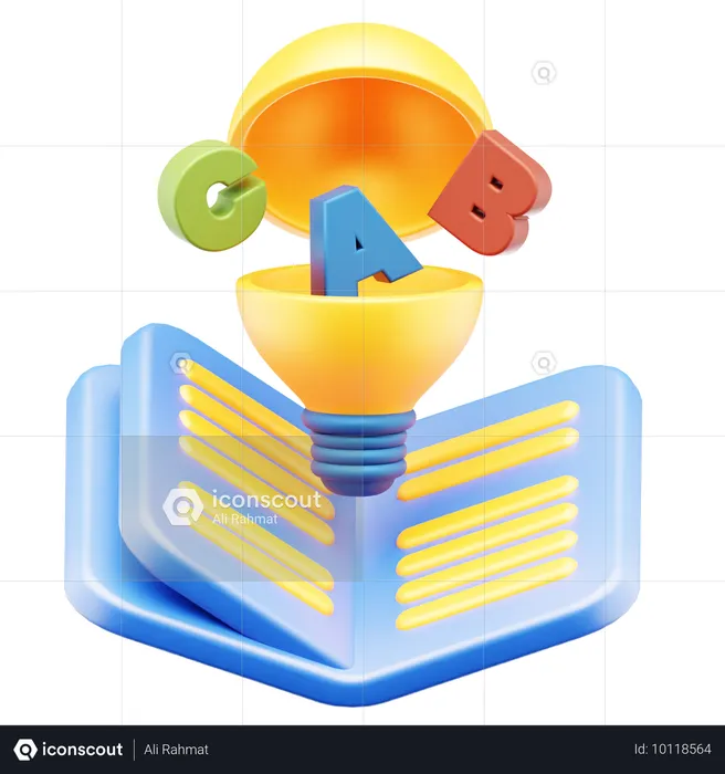 Aprendizaje creativo  3D Icon