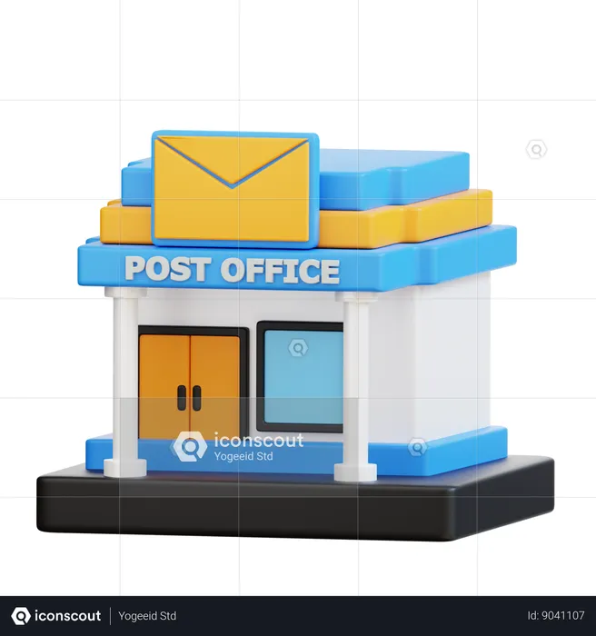 Poste  3D Icon