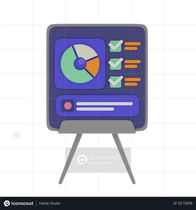 Apresentação de negócios  3D Icon