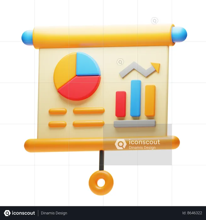 Apresentação de negócios  3D Icon