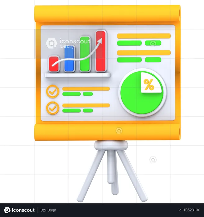 Apresentação de negócios  3D Icon