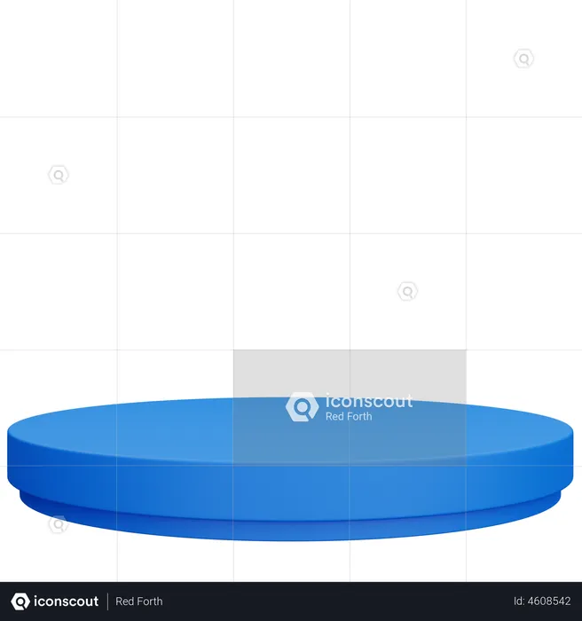 Apresentação do produto azul  3D Illustration