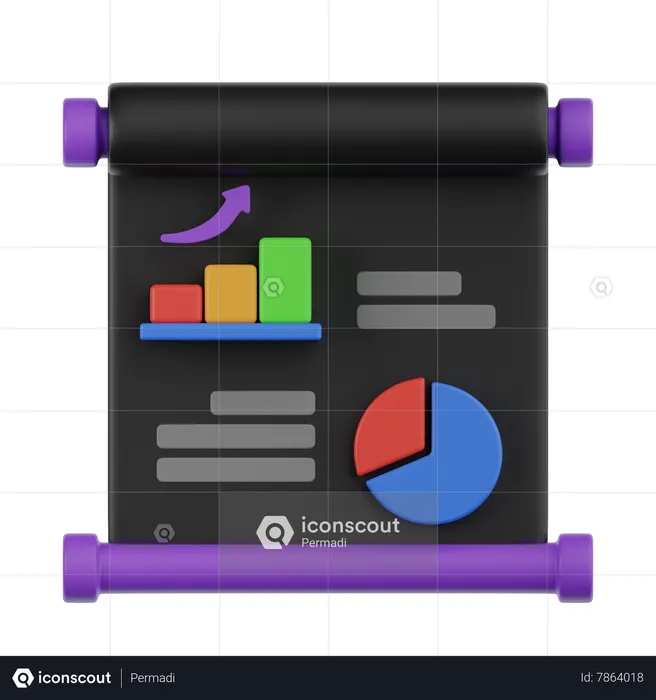 Apresentação de negócios  3D Icon