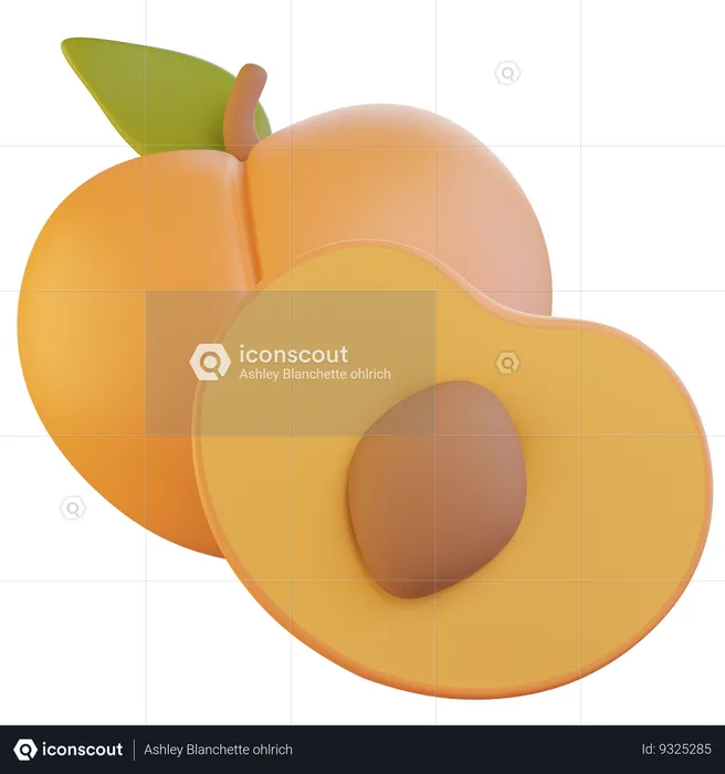 Apricot  3D Icon
