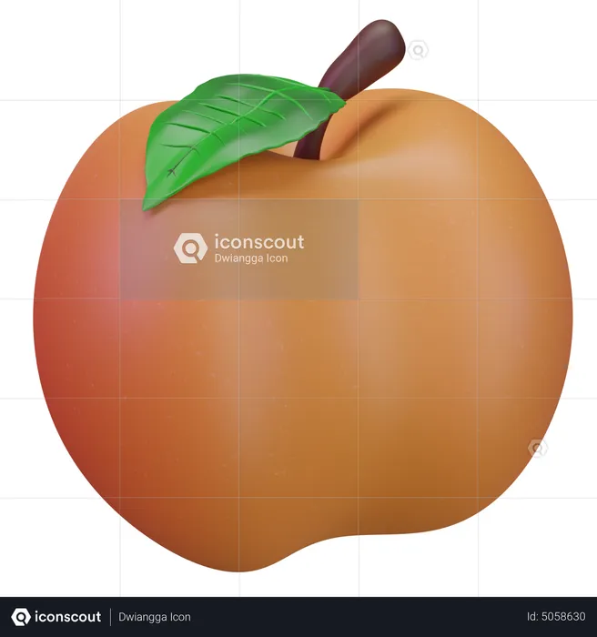 Apricot  3D Icon