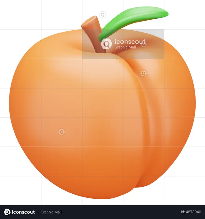 Apricot  3D Icon