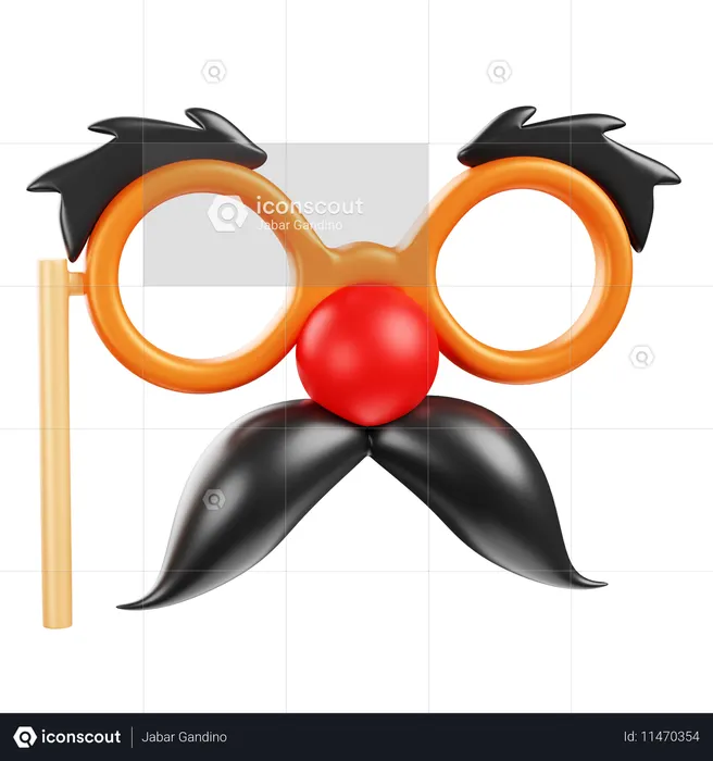 April Fools' Mask  3D Icon