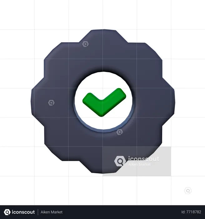 Aprobar  3D Icon