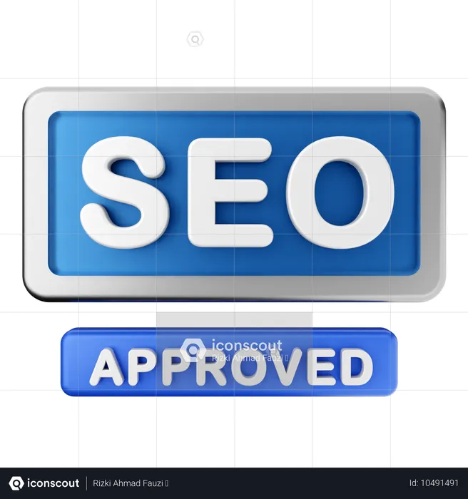 SEO aprovado  3D Icon