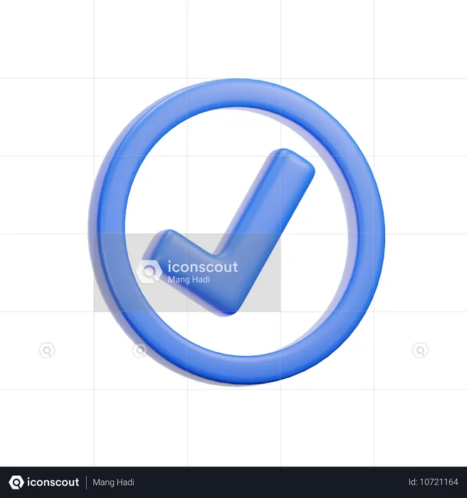 Aprovar  3D Icon