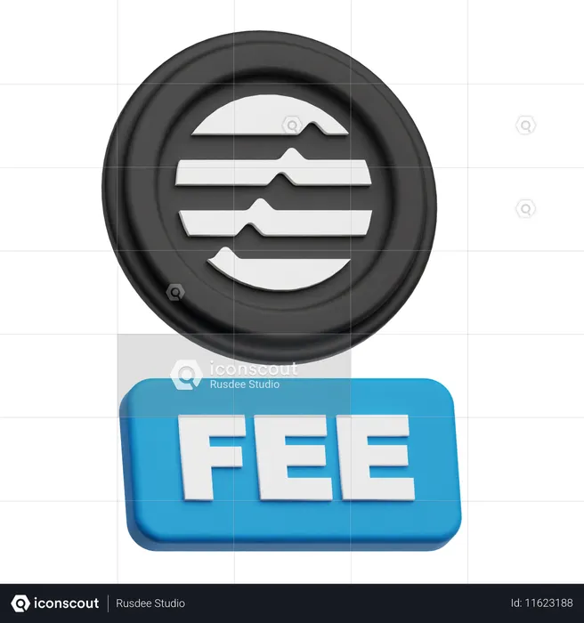 Aptos Fee  3D Icon