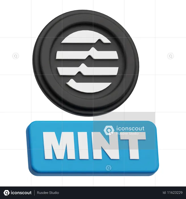 Aptos Mint  3D Icon