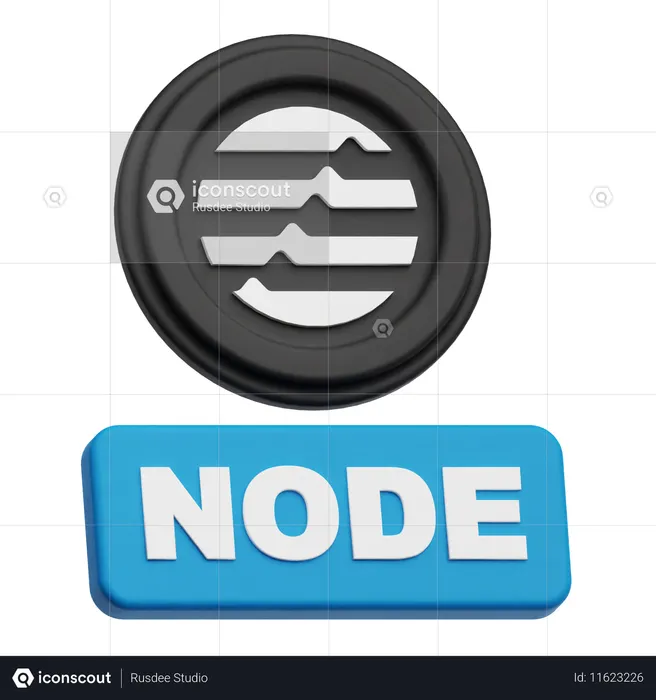 Aptos Node  3D Icon