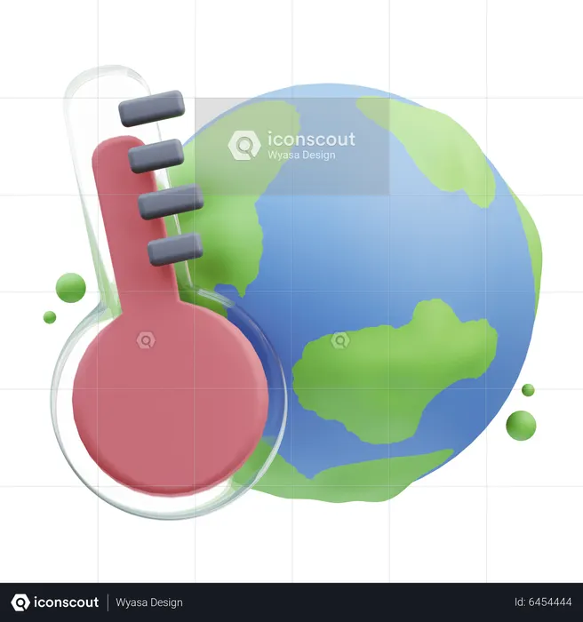 Aquecimento global  3D Icon
