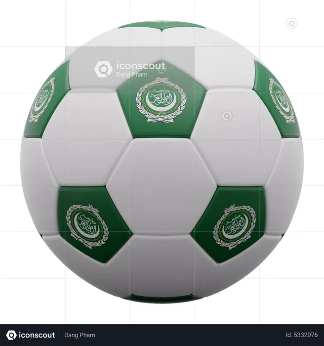 Arab League Ball Flag 3D Icon