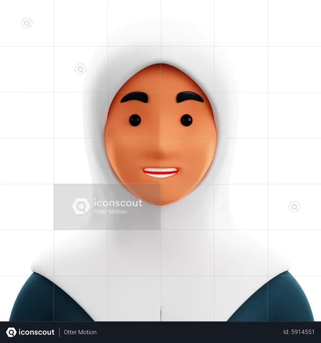 Fêmea árabe  3D Icon