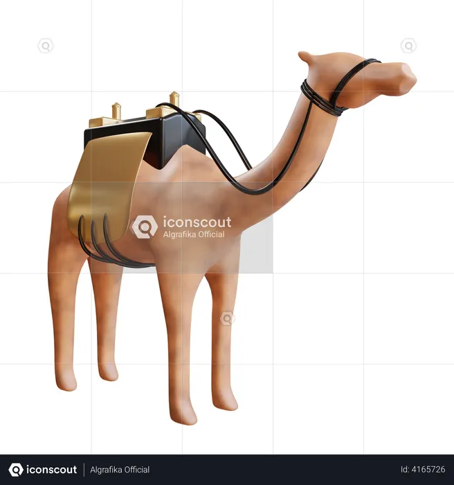 Arabian Camel  3D Illustration