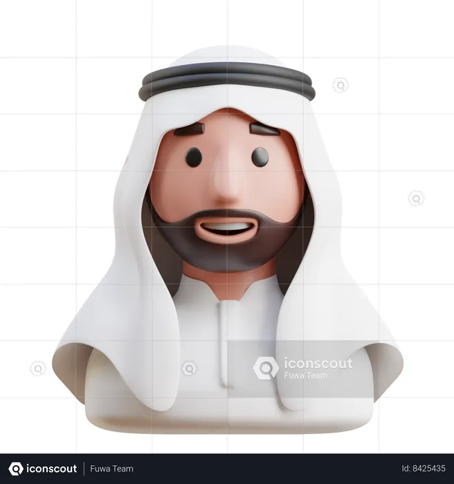 Arabian Man  3D Icon