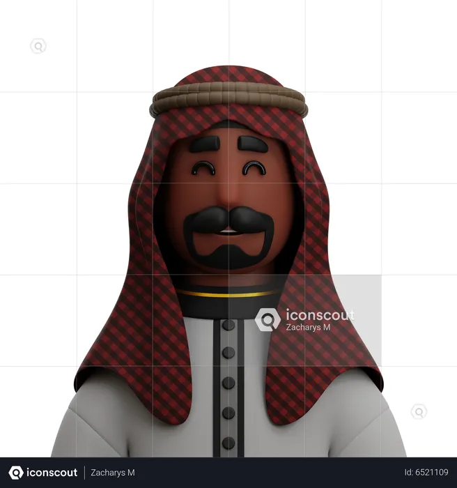 Arabian Man  3D Icon