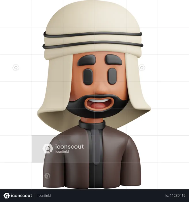 Arabian Man  3D Icon