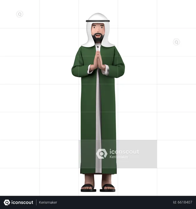 Arabian Man  3D Icon