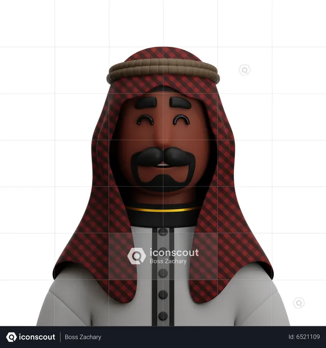 Arabian Man  3D Icon