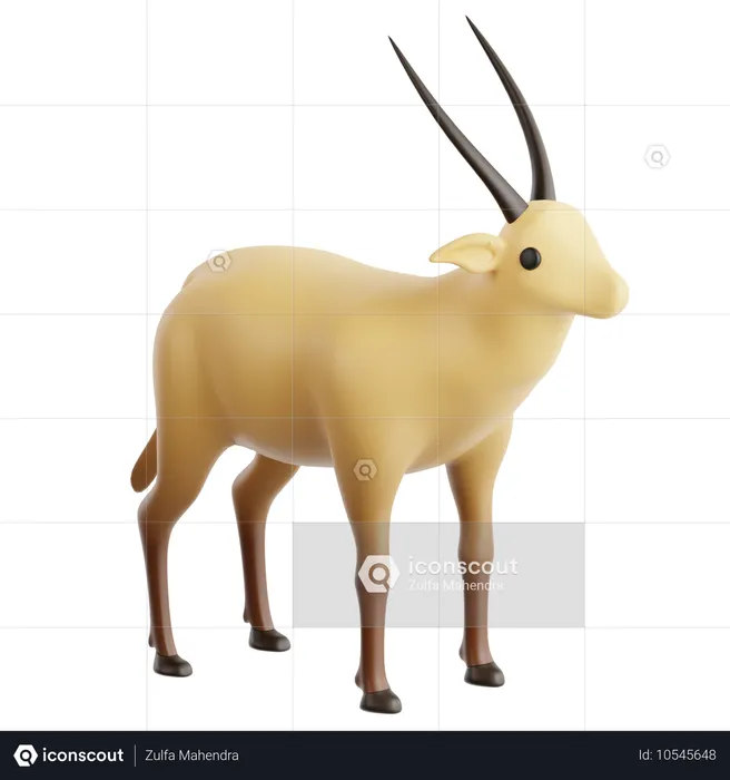 Arabian Oryx  3D Icon