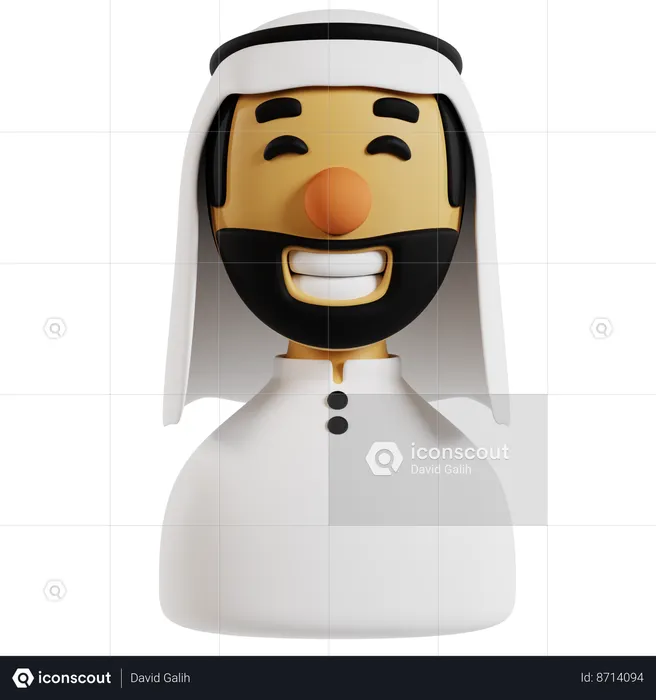 Arabian Themed Avatar  3D Icon