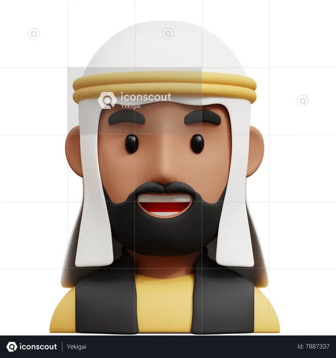 Arabian Uncle  3D Icon
