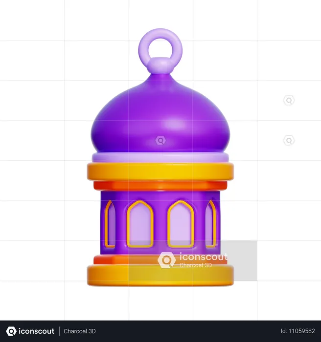 아랍어 랜턴  3D Icon
