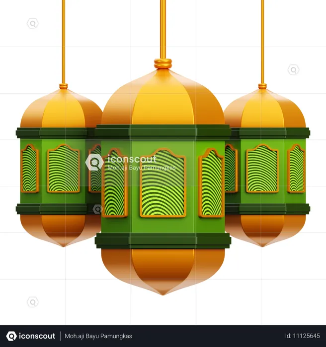 Arabic Lantern  3D Icon