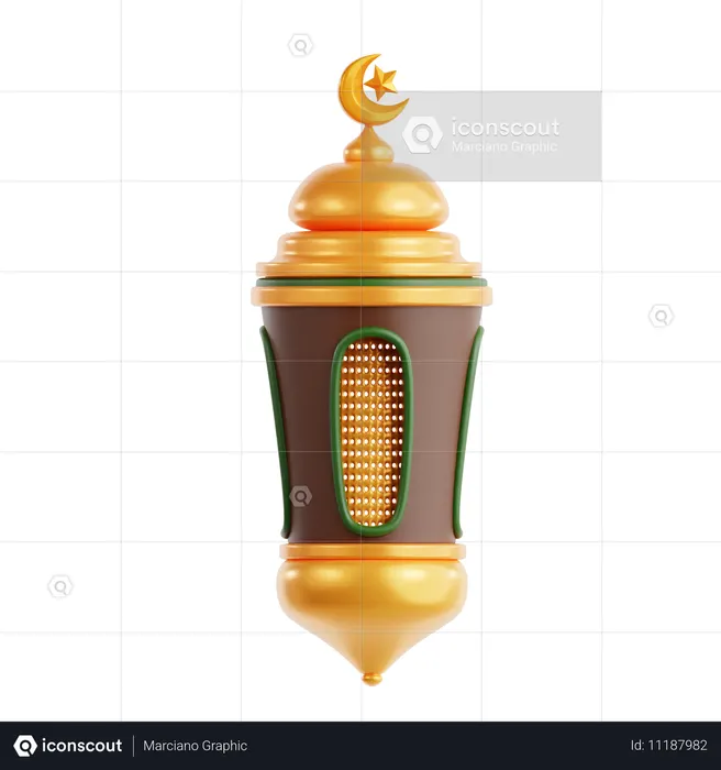 Arabic Lantern  3D Icon