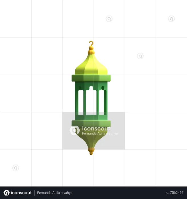 Arabic Lantern  3D Icon