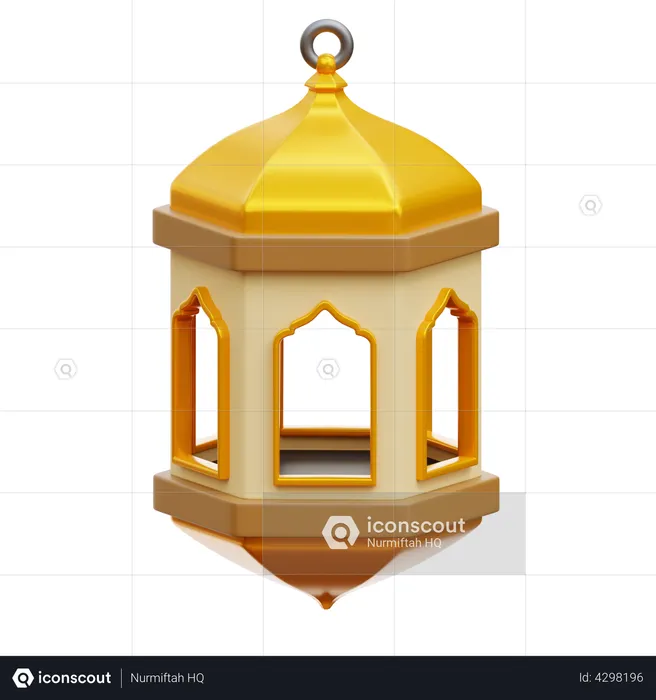 Arabic Lantern  3D Illustration