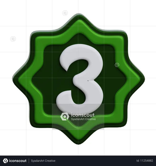 Arabic Number  3D Icon