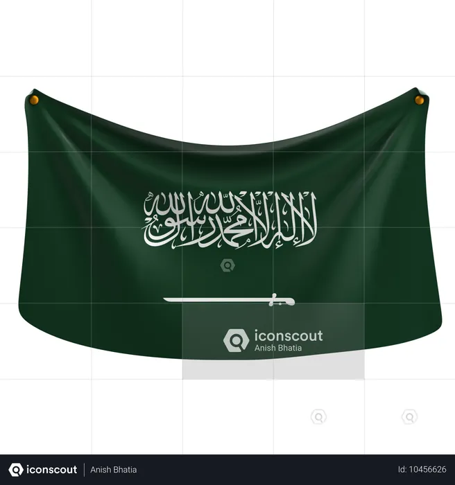 Arabie Saoudite Flag 3D Icon